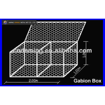 Caja del gabion 1x1x1 (fábrica grande y exportador)